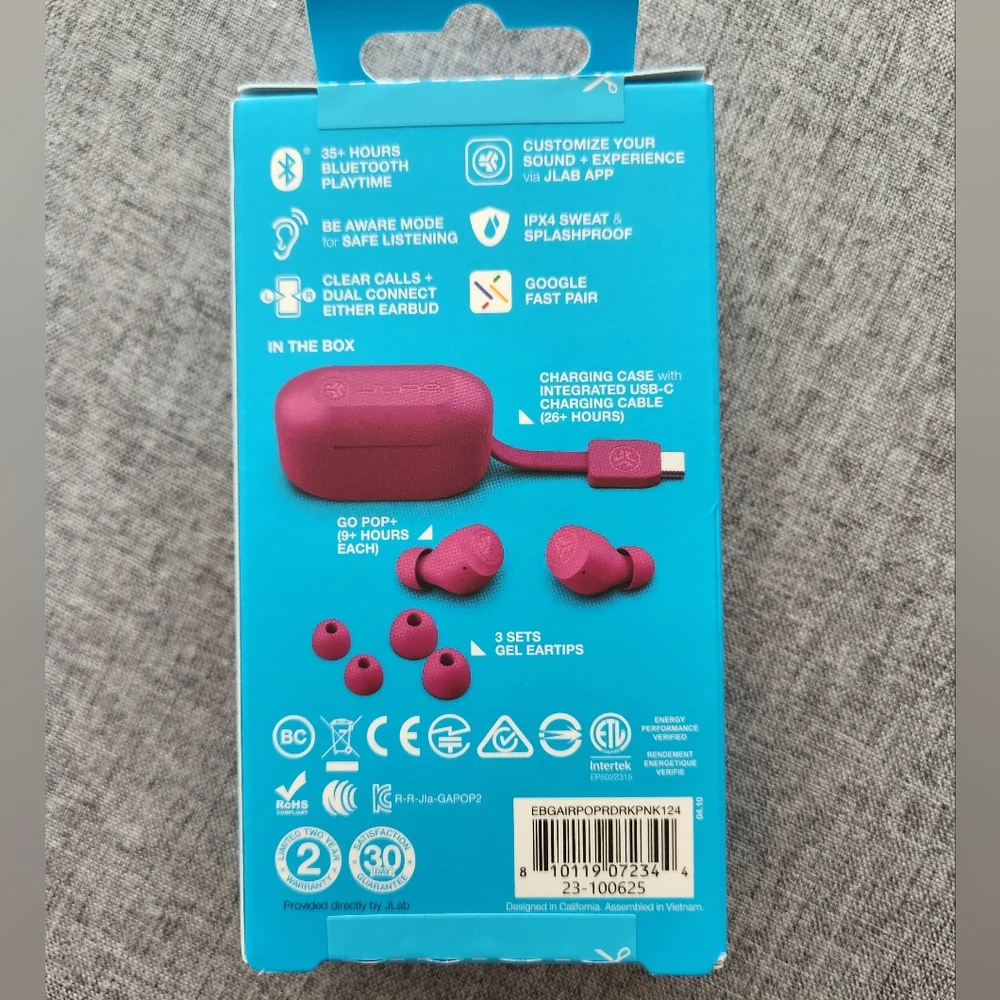 JLAB Gopop+ True Wireless Earbuds - Picture 2 of 6